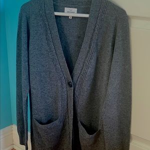 Sezane Grey wool cardigan